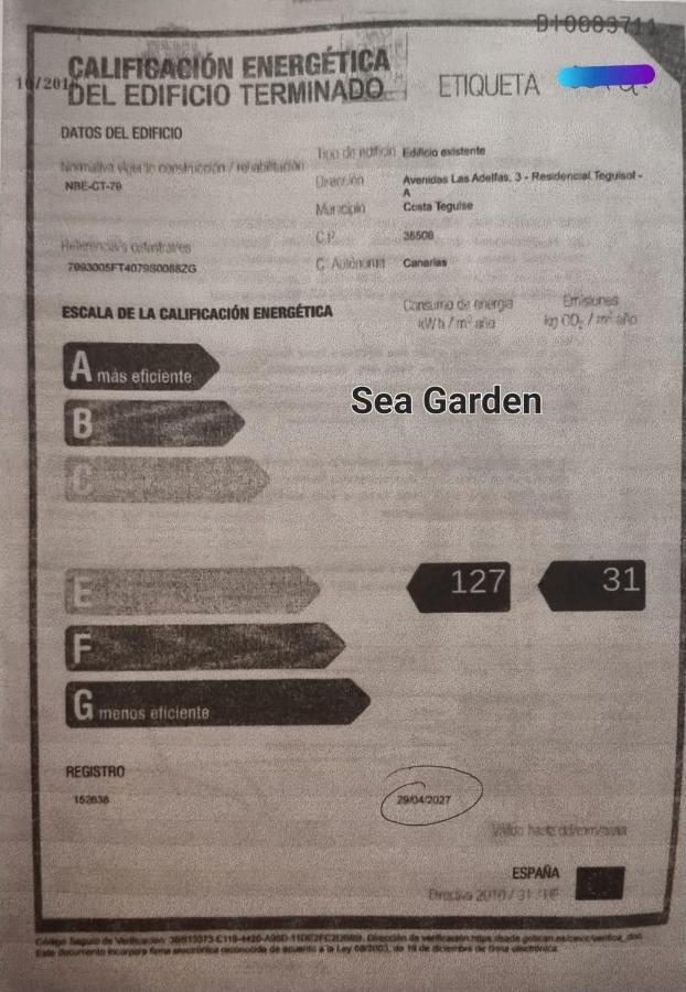 Vivienda Vacacional Sea Garden Costa Teguise Dış mekan fotoğraf